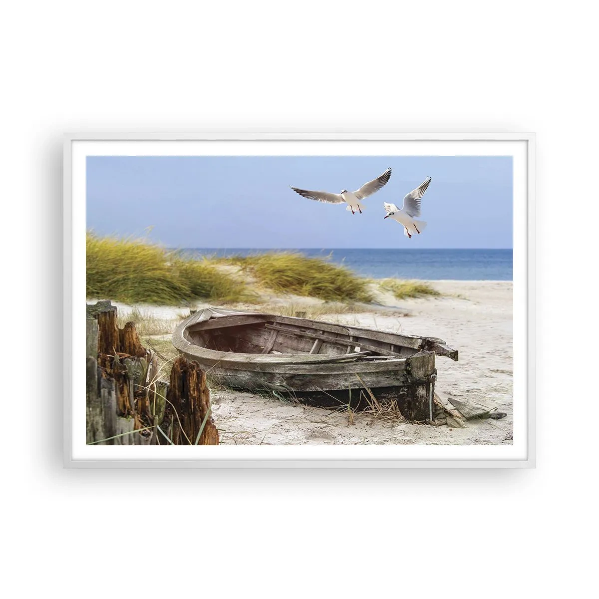 Poszter fekete keretben - Szélben fürödve - 100x70 cm