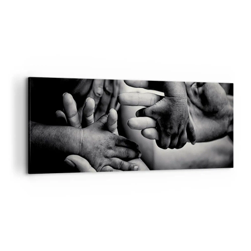 Vászonkép - Embernek lenni - 120x50 cm