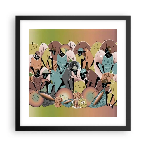 Poszter fehér keretben - Jön a nagy ünnep - 40x40 cm