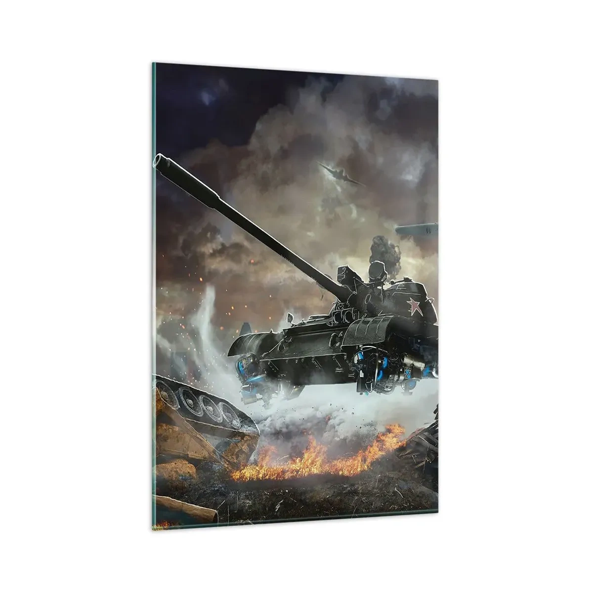 Üveg kép - A csata szörnyű és gyönyörű - 80x120 cm