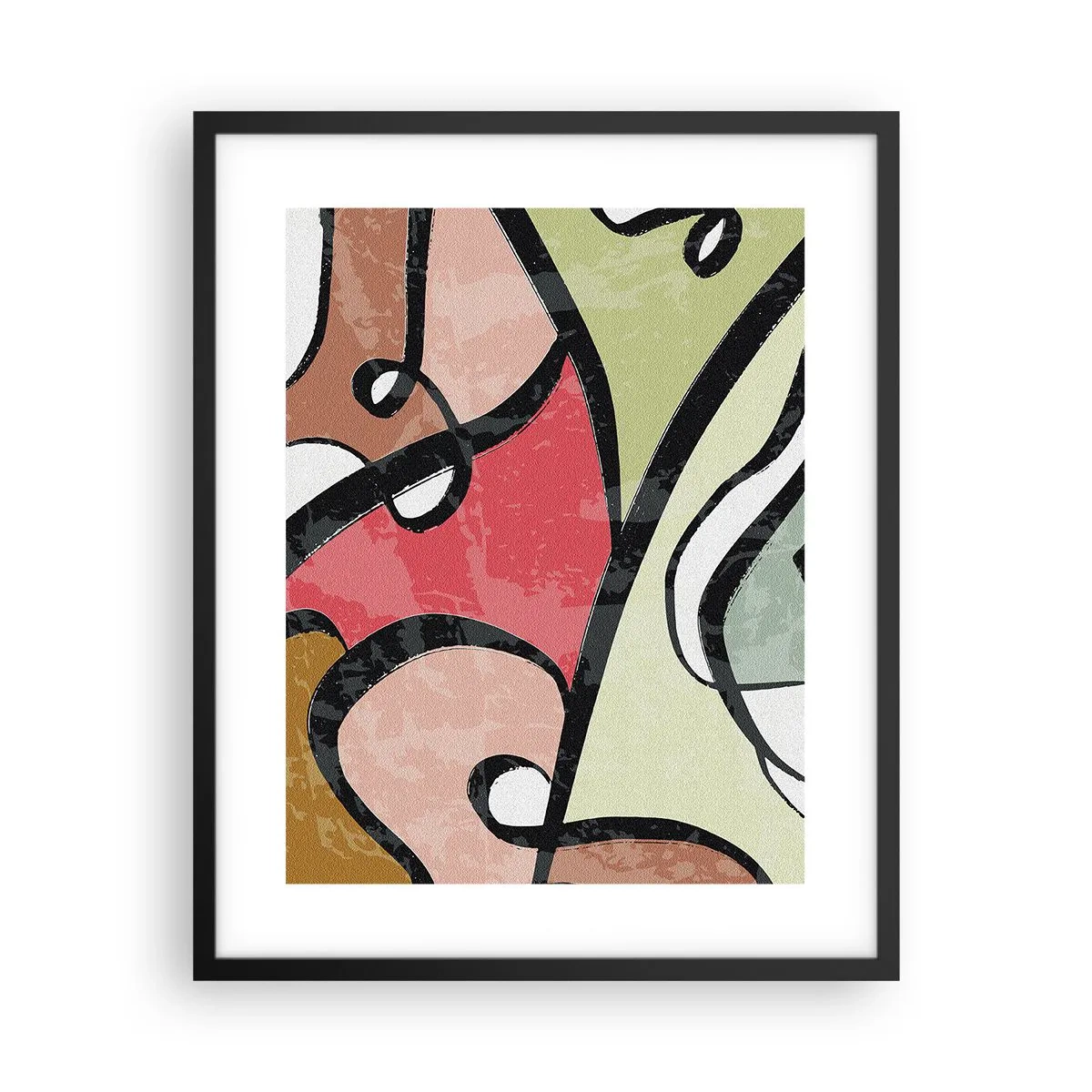 Poszter fehér keretben - Pirouettek a színek között - 40x50 cm