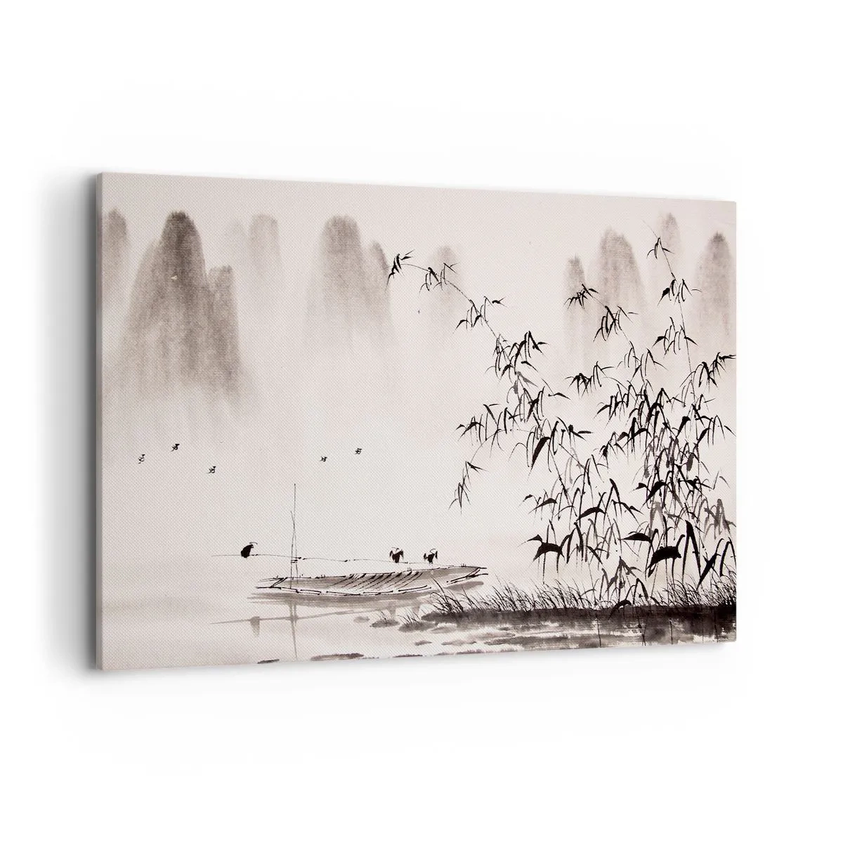 Vászonkép - A rizsföldek csendje - 120x80 cm