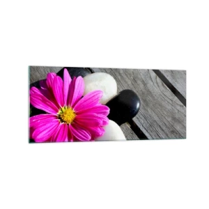 Üveg kép - Pihenés a mólón - 120x50 cm