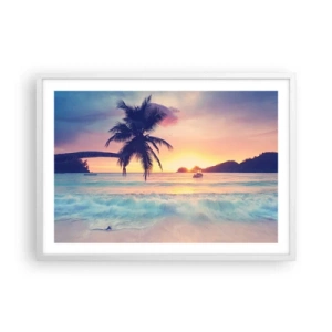 Poszter fekete keretben - Egy este az öbölben - 70x50 cm