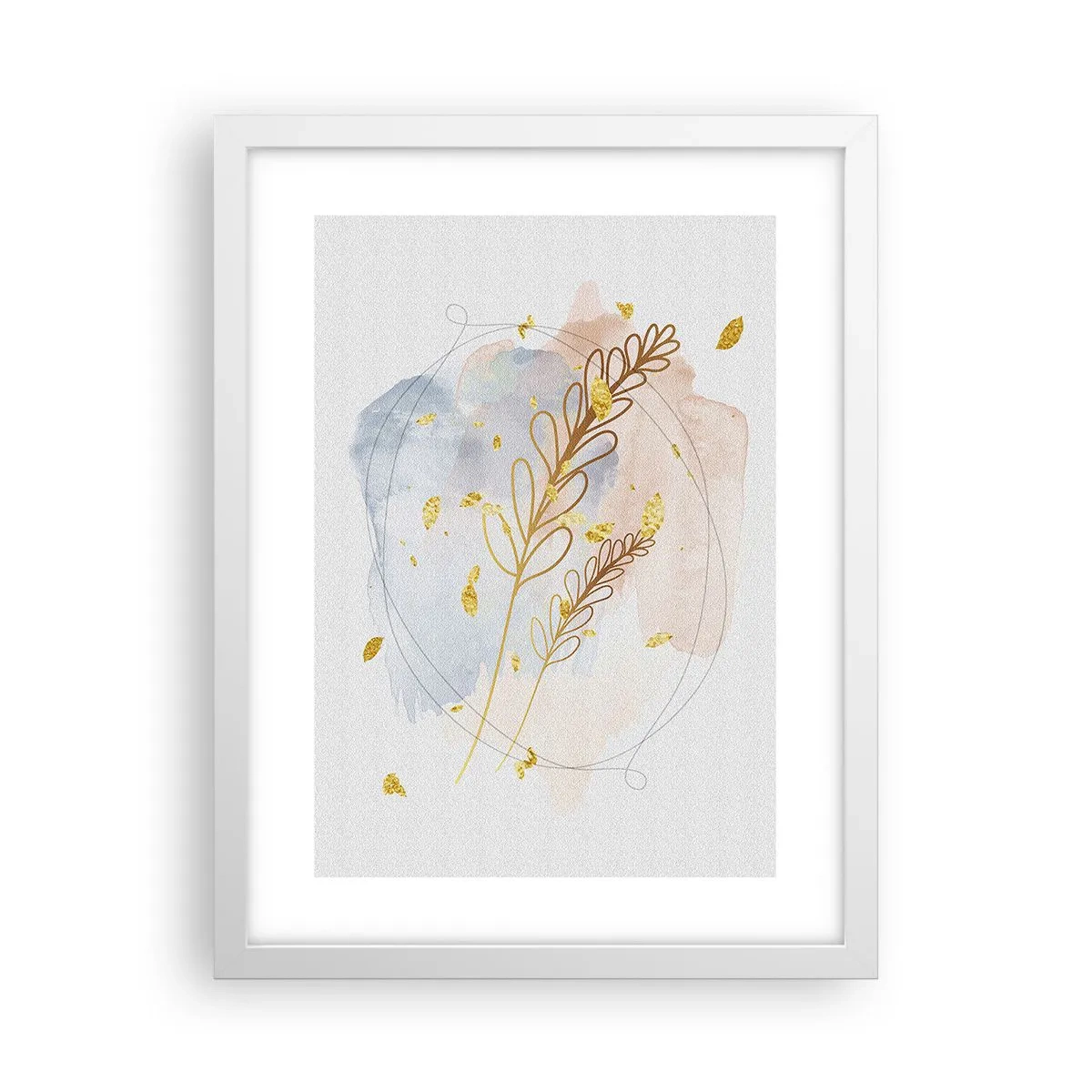Poszter fekete keretben - Aranyszínű fuvallat - 30x40 cm