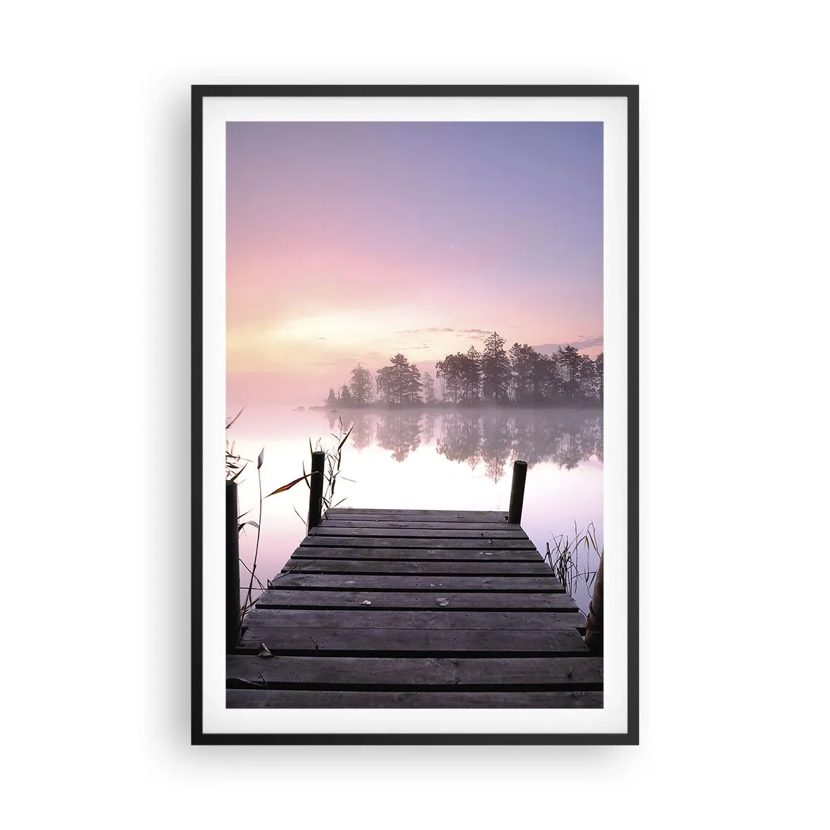 Poszter fehér keretben - A lila ködből... - 61x91 cm