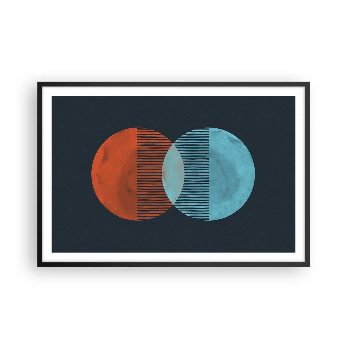 Poszter fehér keretben - Csillagászati fantázia - 91x61 cm