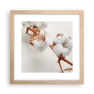 Poszter világos tölgy keretben - Csak ölelkezni - 30x30 cm