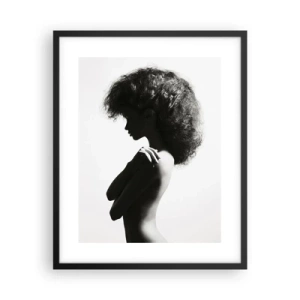 Poszter fehér keretben - Mint virág a karcsú száron - 40x50 cm
