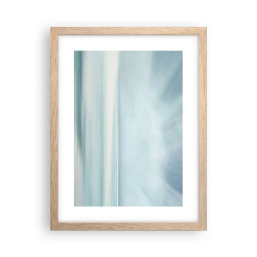 Poszter világos tölgy keretben - Béke egészen a horizontig - 30x40 cm