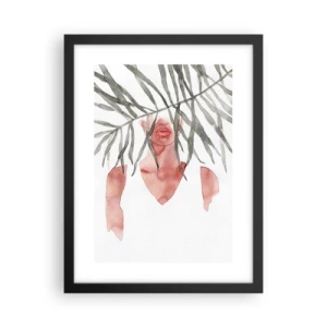 Poszter fehér keretben - A trópusok hölgye - 30x40 cm