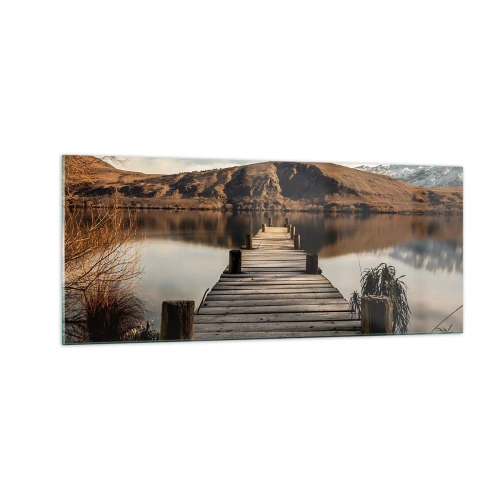 Üveg kép - Táj a csendben - 100x40 cm