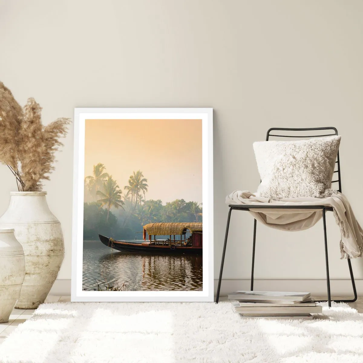 Poszter fekete keretben - Ház a folyón - 70x100 cm