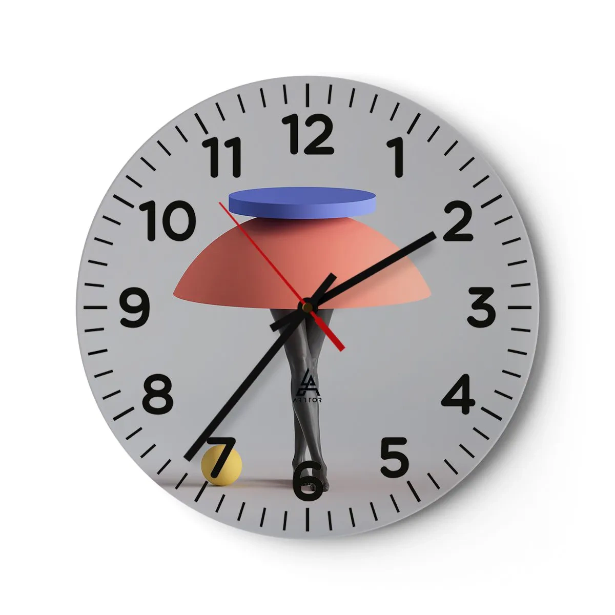 Falióra, Óra - Szürreális kompozíció - 40x40 cm