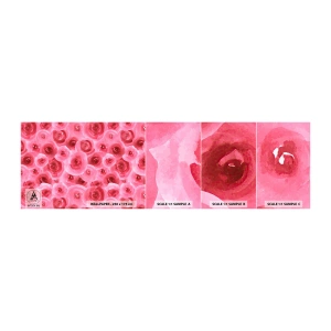 Fotótapéta Minta Öntapadós Deluxe Sticker - Rózsák alul és felül - Virágok, Szépség, Romantika - 100x30 cm