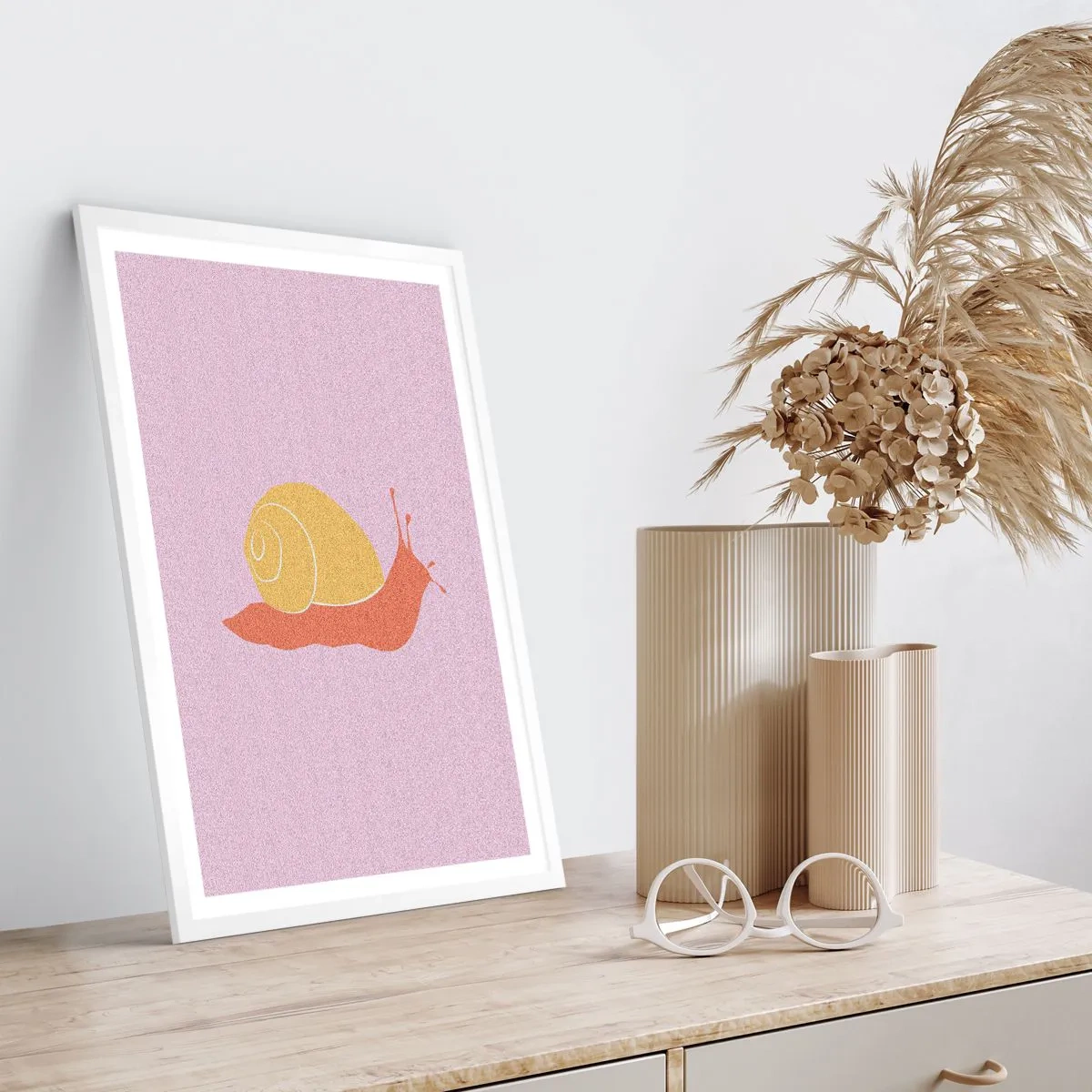 Poszter fekete keretben - Nem kell sietni - 70x100 cm