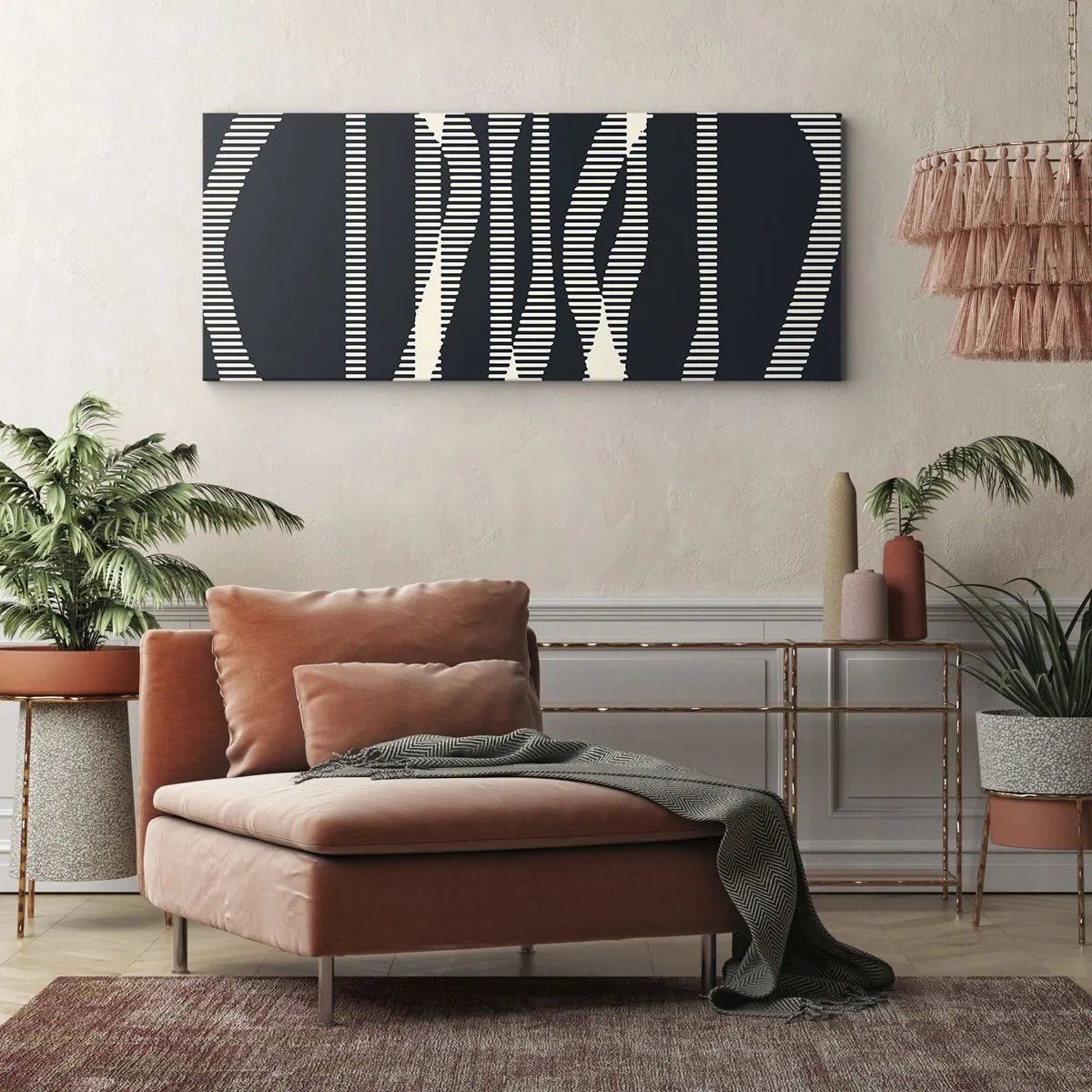 Vászonkép - Sötétség megtörése kísérlete - 140x50 cm