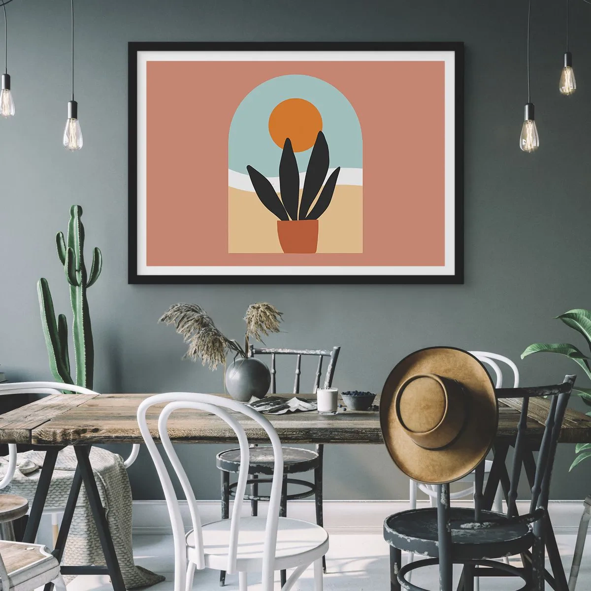 Poszter fehér keretben - Kis örömök - 70x50 cm