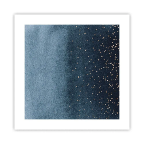 Poszter - Kompozíció - kék fázisok - 40x40 cm