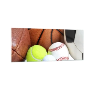 Üveg kép - A futball összeköt minket! - 100x40 cm