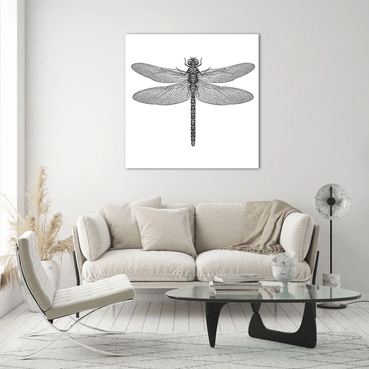 Üveg kép - A természet precizitása - 30x30 cm