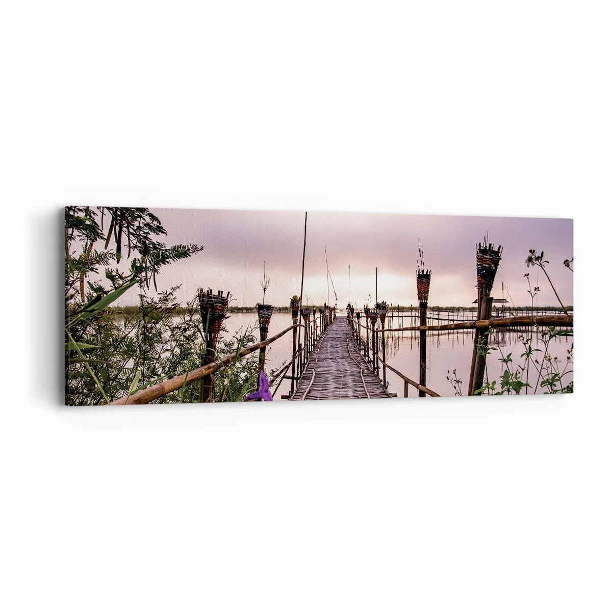 Vászonkép - Nyugalom és csend Ázsiában - 90x30 cm