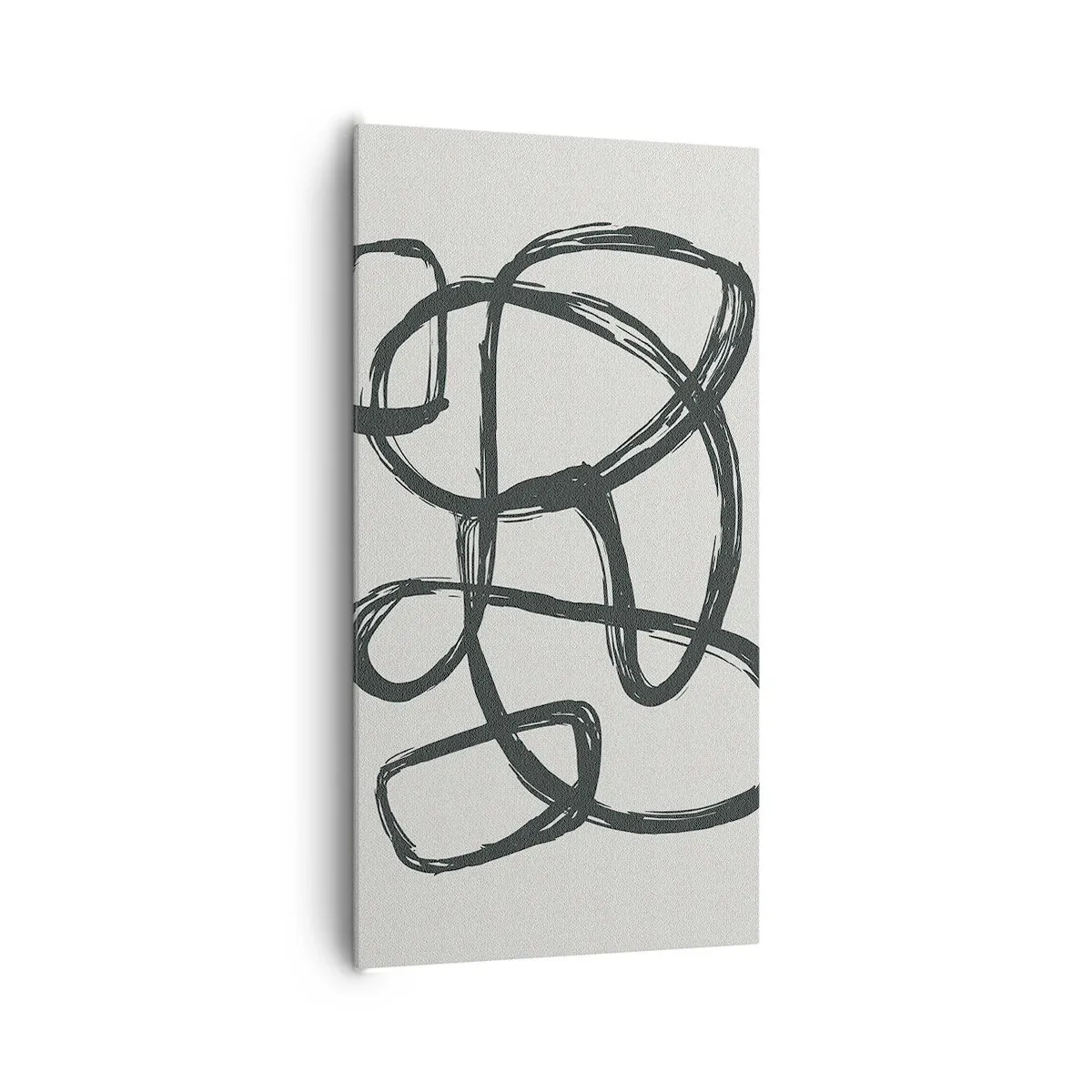 Vászonkép - Hurkolt absztrakció - 65x120 cm