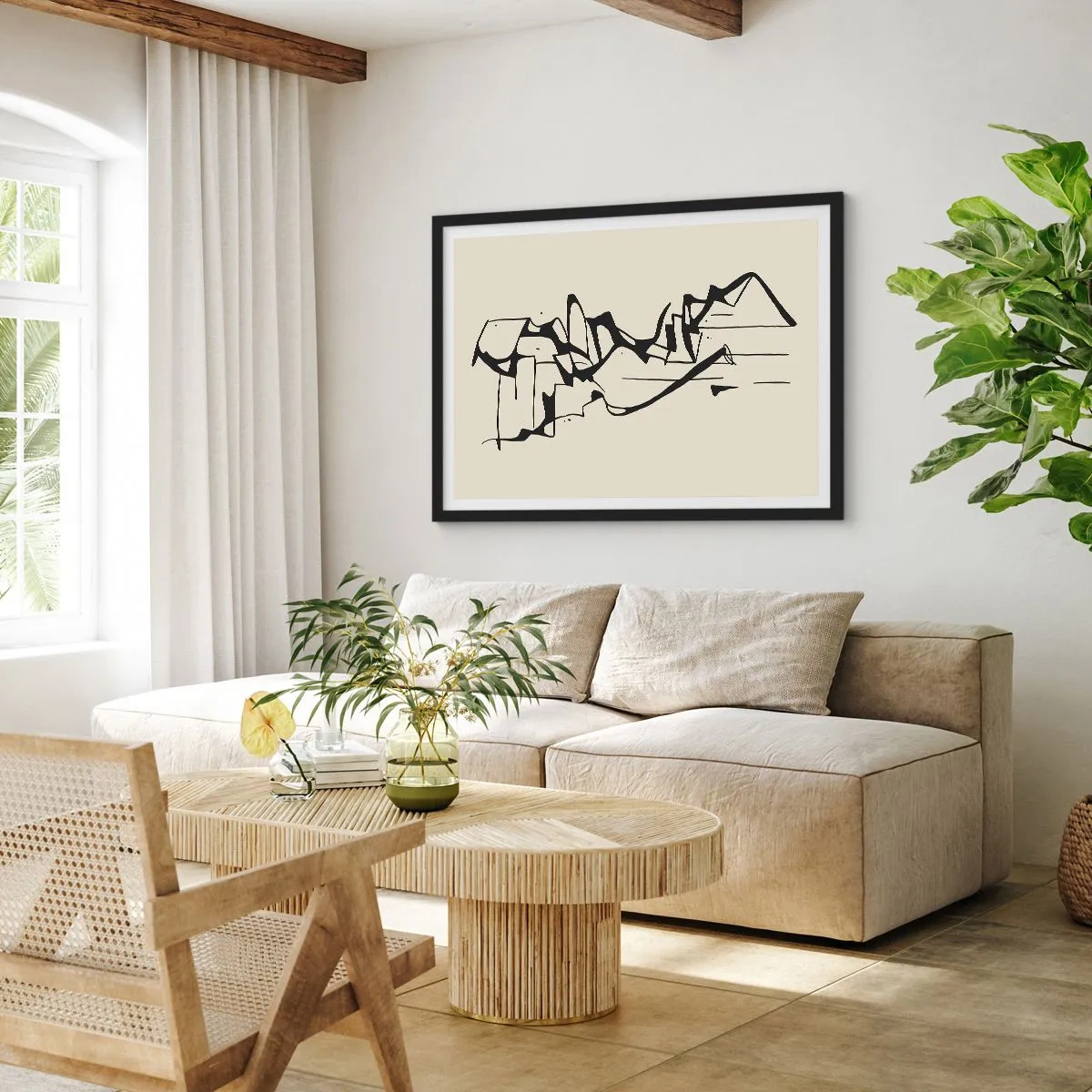 Poszter fehér keretben - Lehet egy táj - 70x50 cm