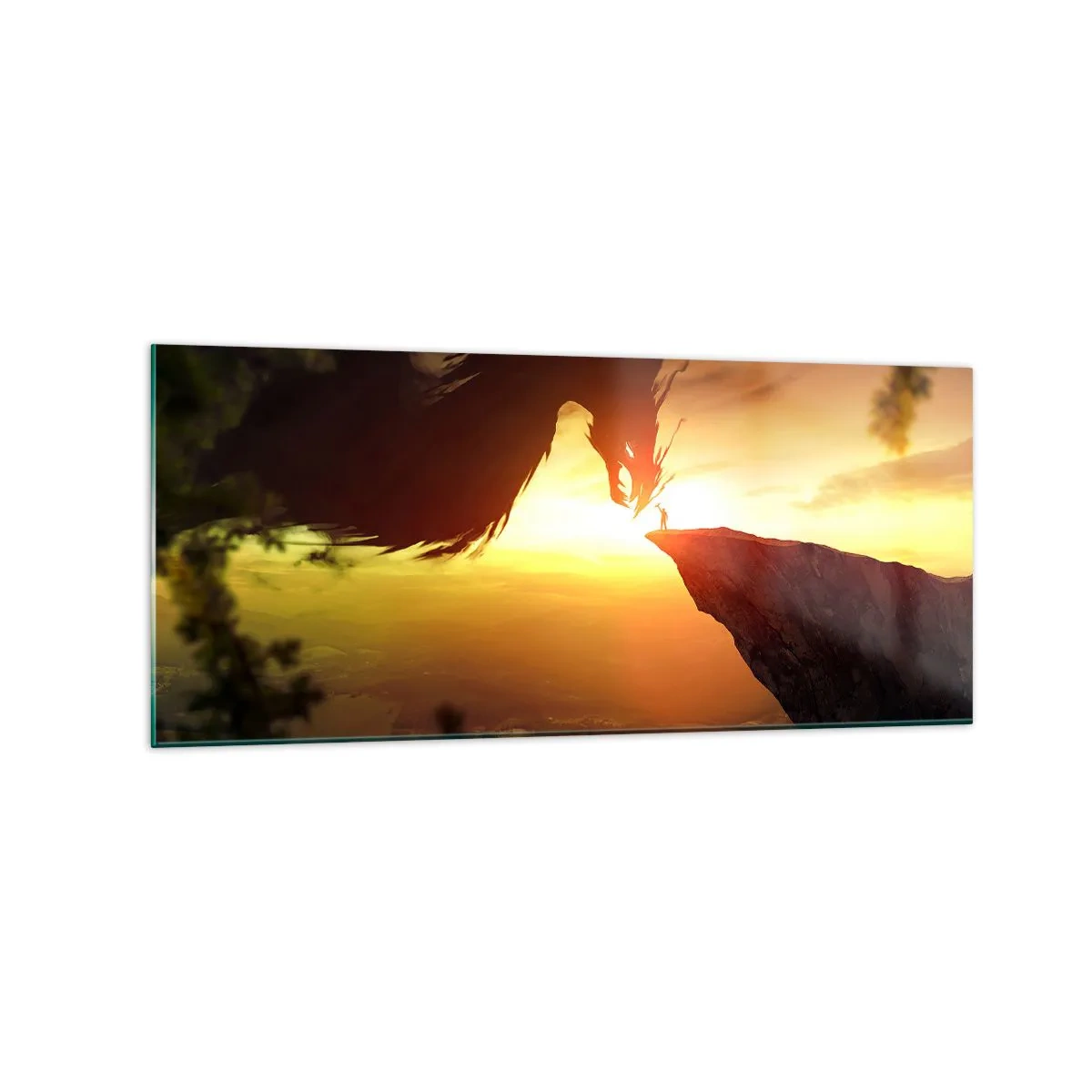 Üveg kép - Sárkányölő - 120x50 cm