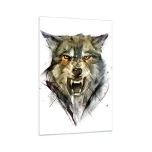 Üveg kép - Egy lépést sem! - 70x100 cm