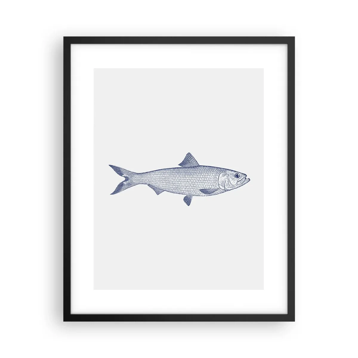 Poszter fehér keretben - Üdvözlet az északi tengerektől - 40x50 cm