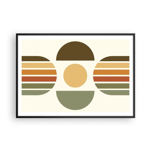 Poszter fehér keretben - A Föld színeiben - 100x70 cm