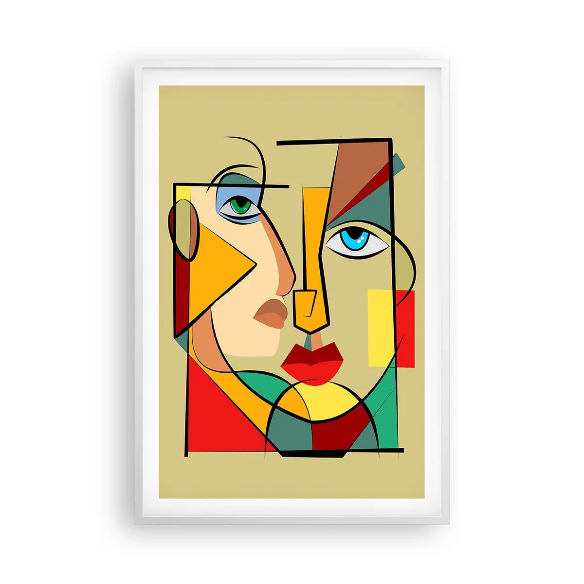 Poszter fekete keretben - Egy összeillő pár - 61x91 cm