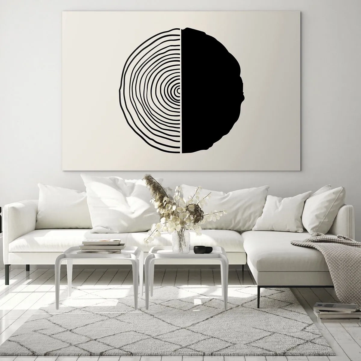 Üveg kép - Fele fele - 100x70 cm