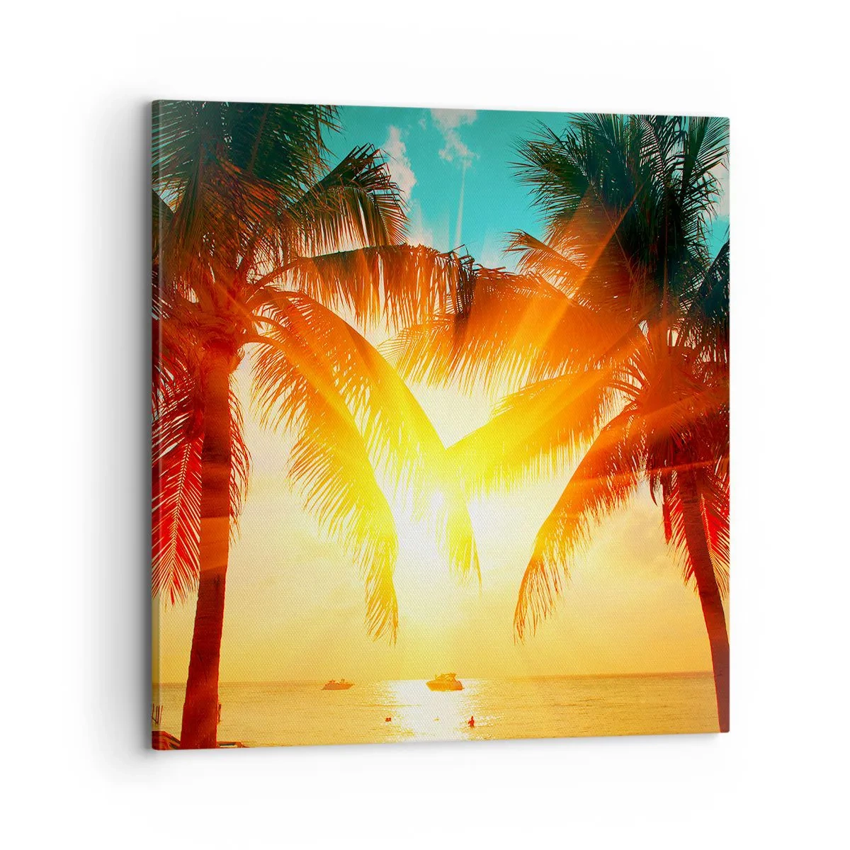 Vászonkép - Egzotikus pár - 70x70 cm