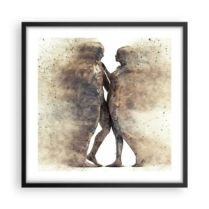 Poszter fehér keretben - Felemelkedtek a porból, hogy szeressenek - 50x50 cm