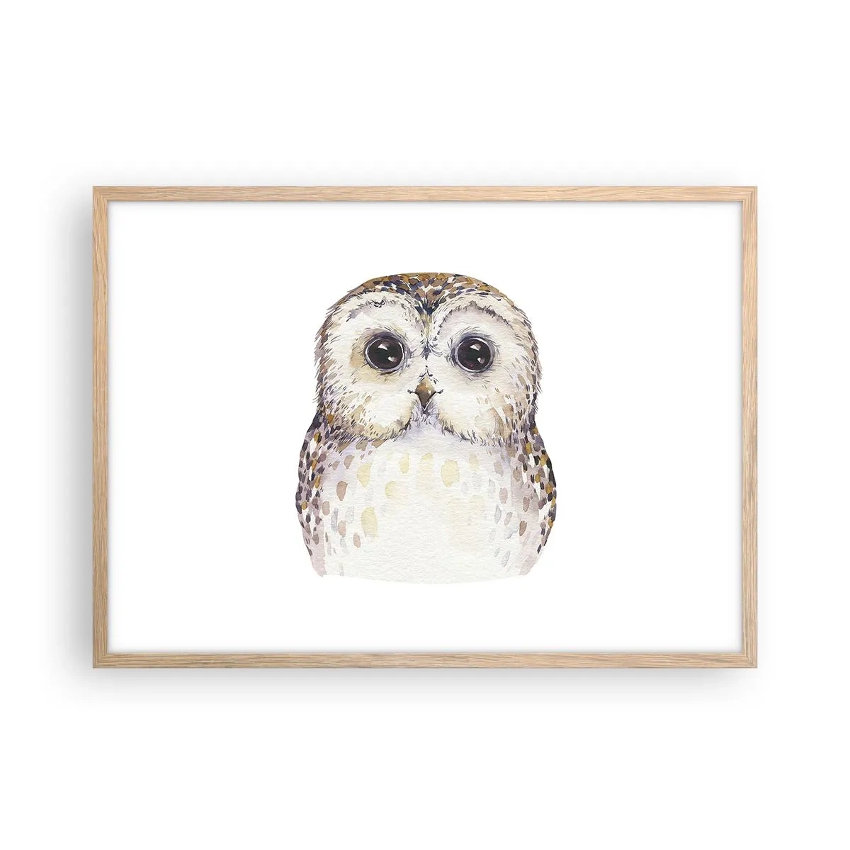 Poszter világos tölgy keretben - Nézz a szemembe - 70x50 cm