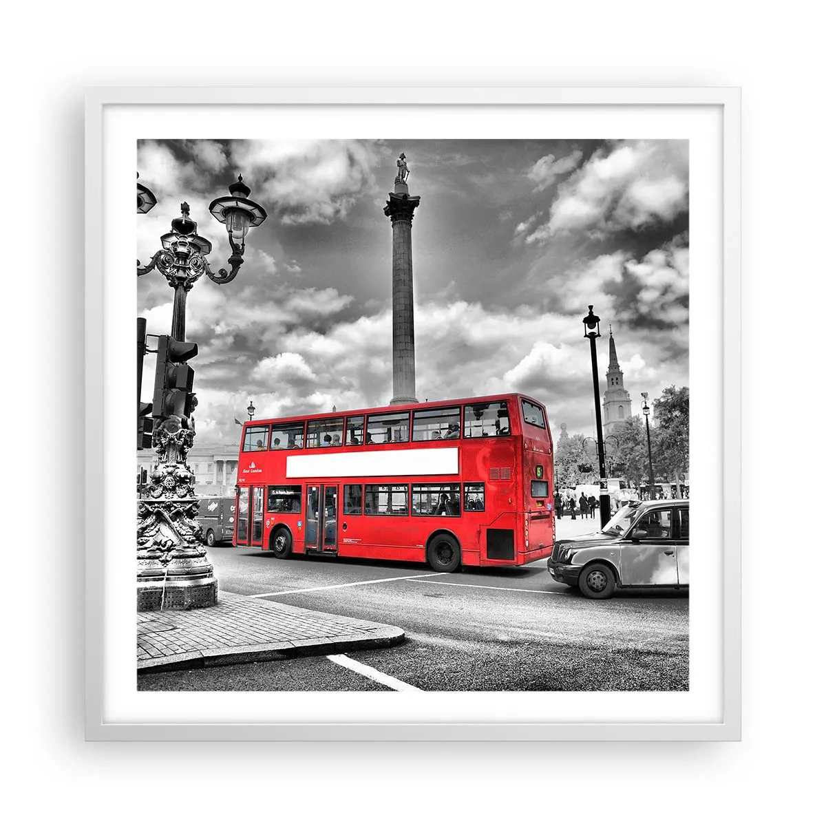 Poszter fekete keretben - A város igazi vérkeringése - 60x60 cm