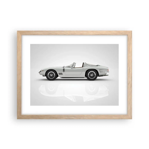 Poszter világos tölgy keretben - A szórakozás ígérete - 40x30 cm