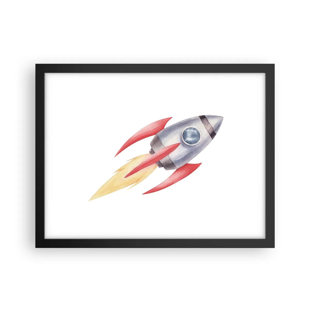 Poszter fehér keretben - Magasabbra, gyorsabban, messzebbre - 40x30 cm