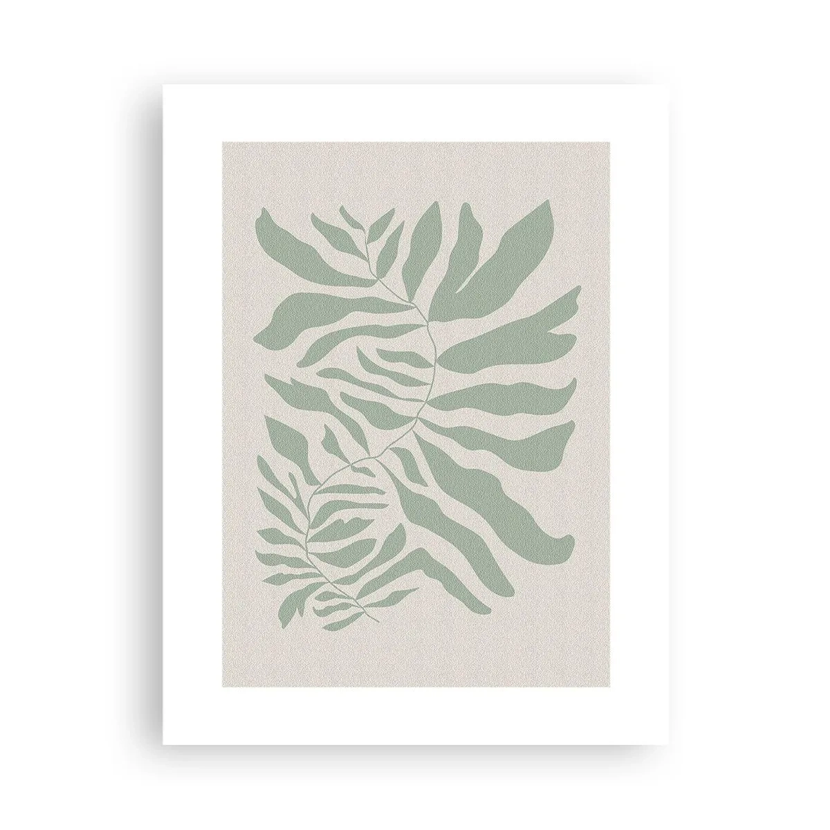 Poszter - Smaragdzöld ág - 30x40 cm