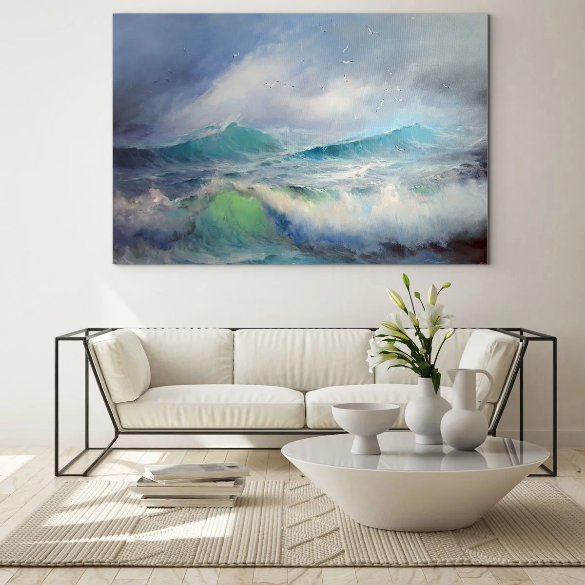 Üveg kép - "A forgószél diadalmasan üvöltött...” - 100x70 cm