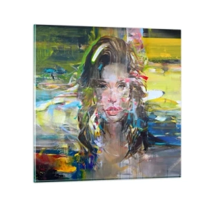 Üveg kép - A levegő függöny mögött - 70x70 cm