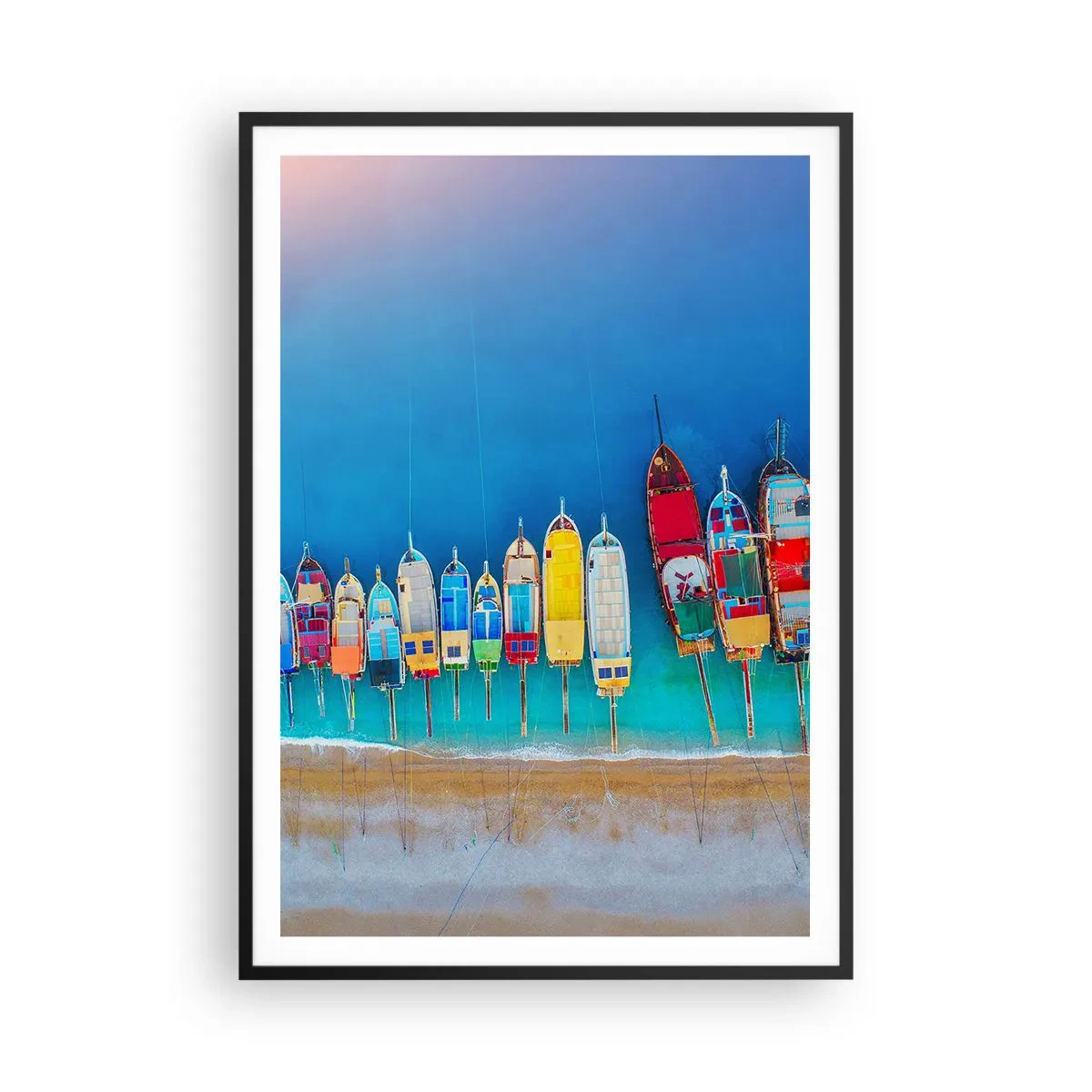 Poszter fehér keretben - Madártávlatból - 70x100 cm