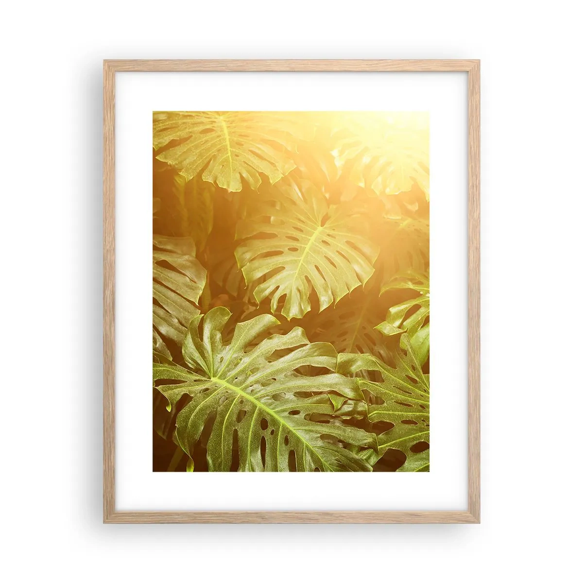 Poszter világos tölgy keretben - A zöldbe belépni... - 40x50 cm
