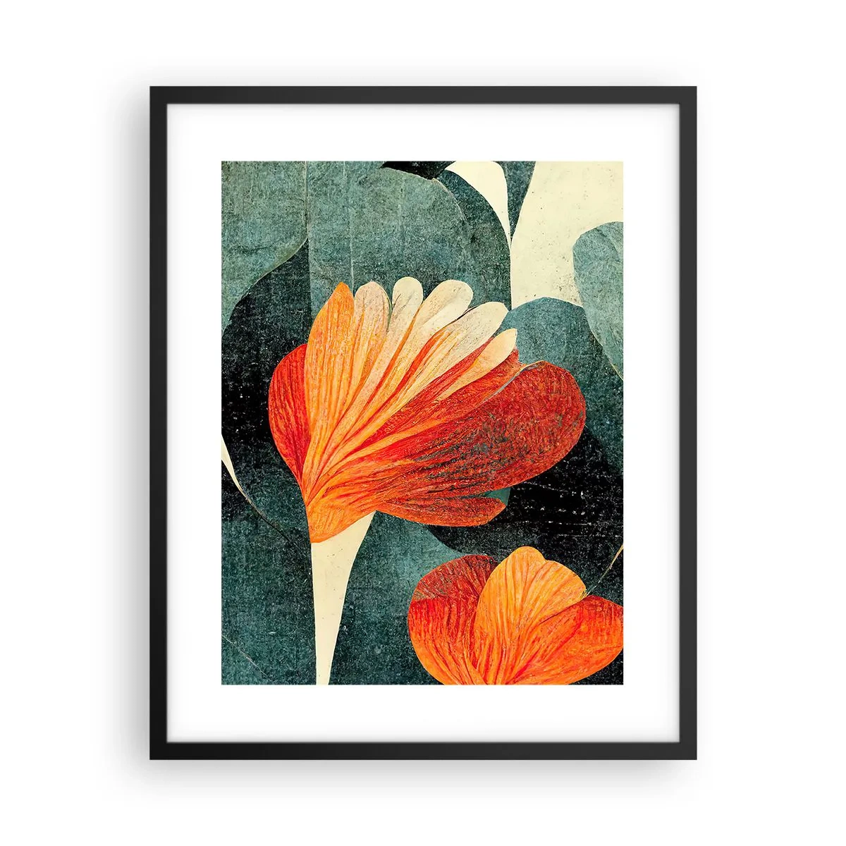 Poszter fehér keretben - A trópusok forrósága és a zöldellő hűvösség - 40x50 cm