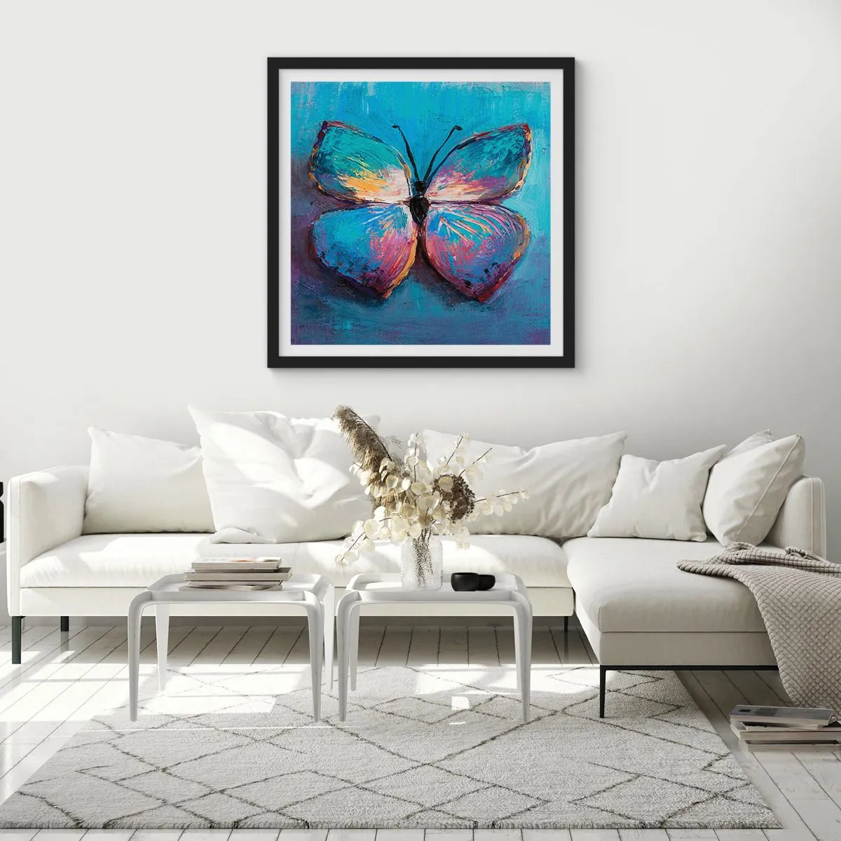 Poszter fehér keretben - Teljes pompájában - 60x60 cm