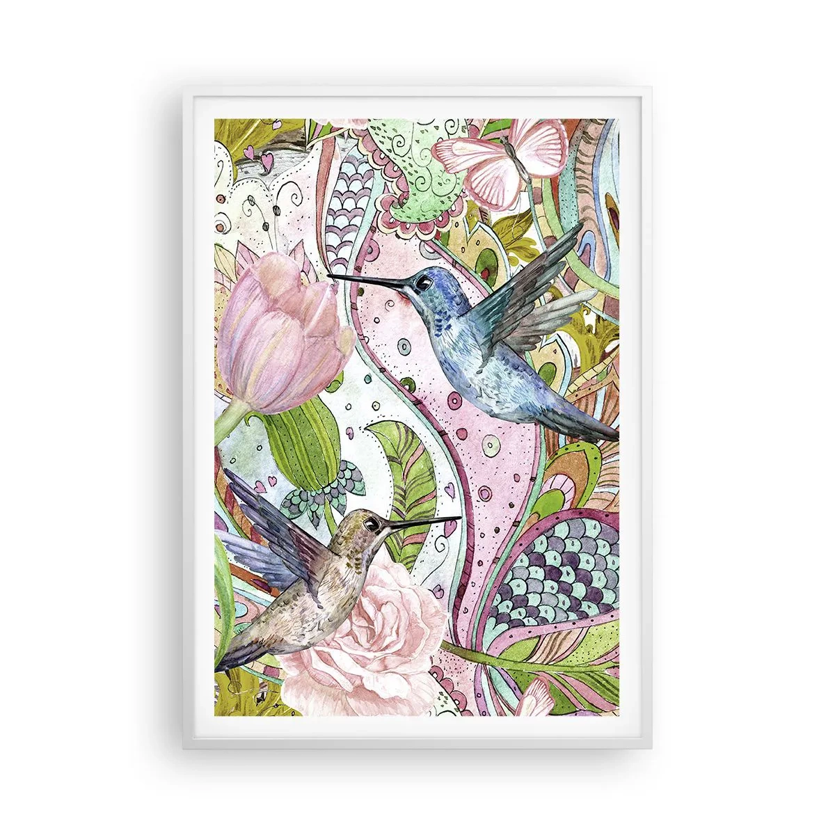 Poszter fekete keretben - Szőlőbe gabalyodva - 70x100 cm