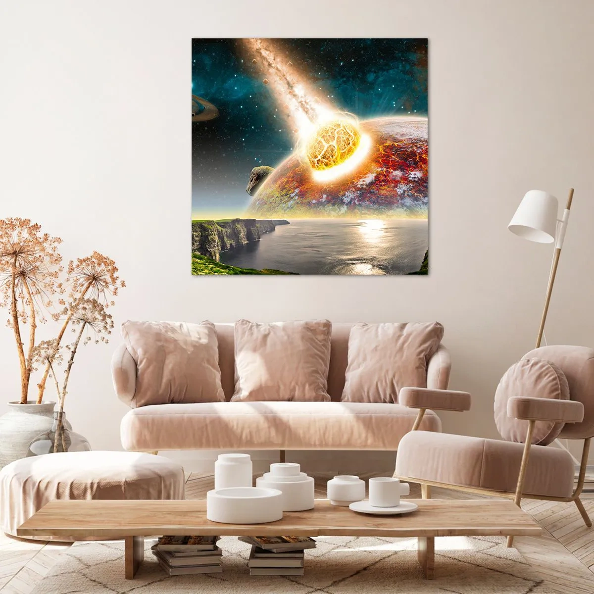 Vászonkép - Kozmikus dráma - 70x70 cm
