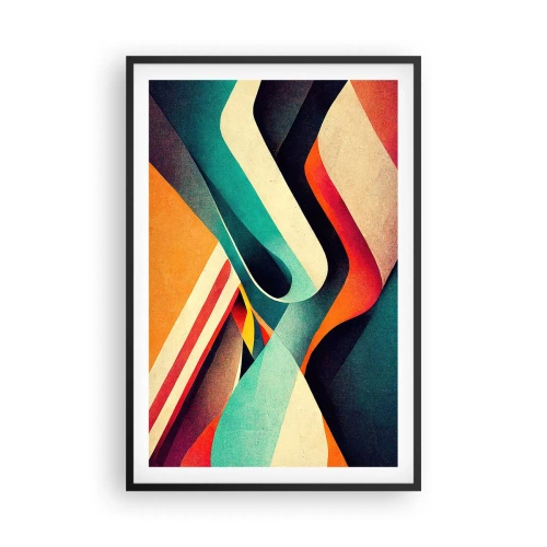 Poszter fehér keretben - Intenzív kompozíció - 61x91 cm